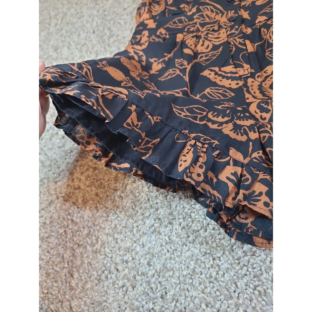 Janie and Jack Floral‎ Ruffle Romper Size 4